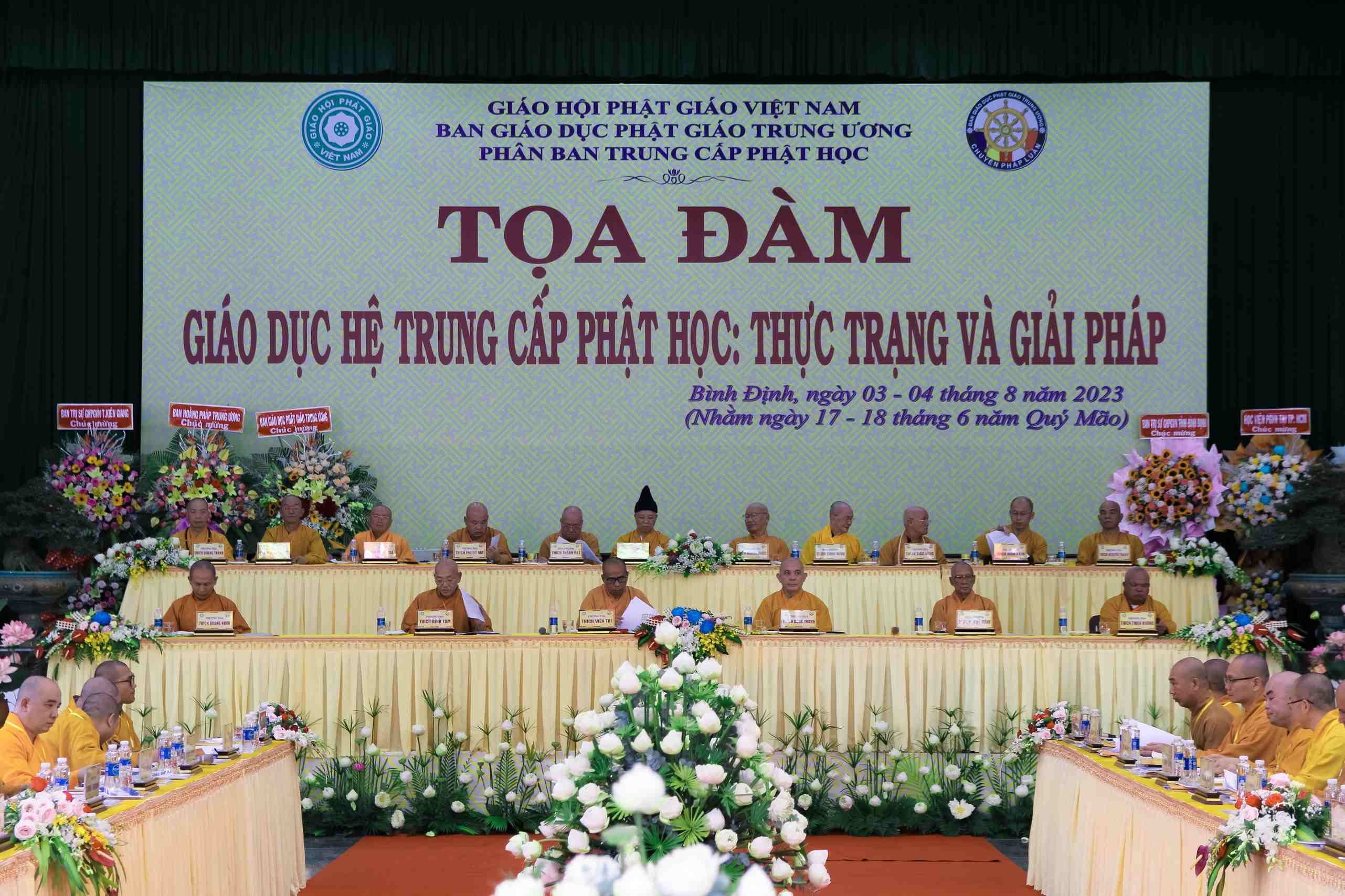 Tọa đàm Giáo dục hệ Trung cấp Phật học – Thực trạng và giải pháp tại Bình Định